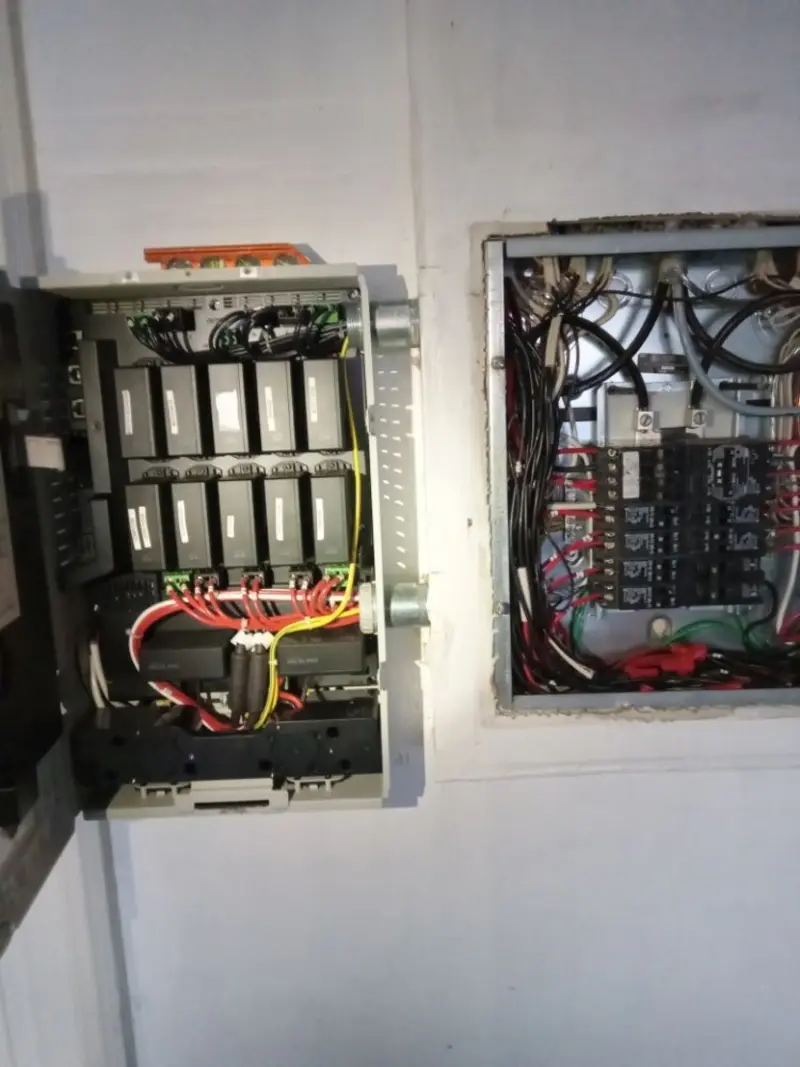 Electrical panel upgrade completed for Commercial Electrician Services in Paris